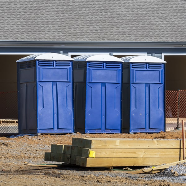 how can i report damages or issues with the porta potties during my rental period in Fivepointville Pennsylvania